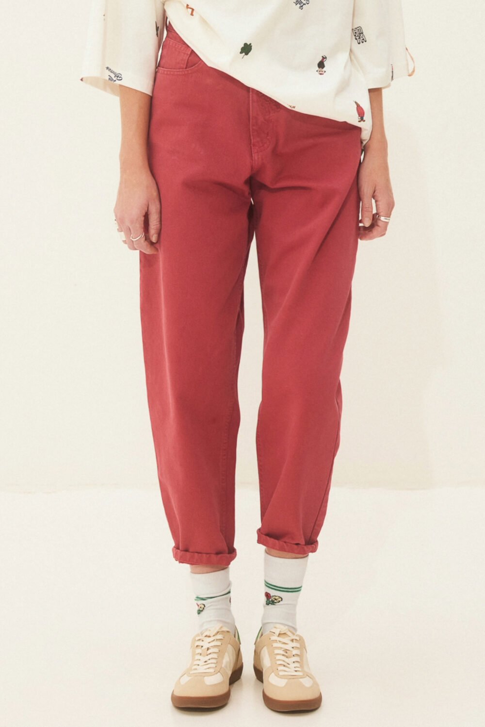 Hemithea Estrella DenimPants Red cukagr2