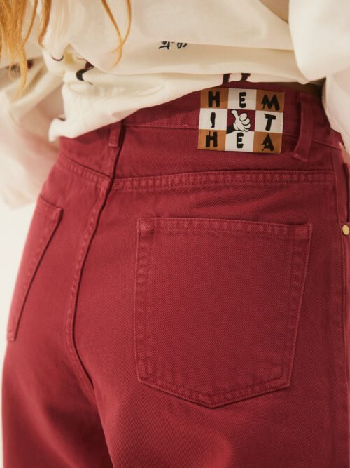 Hemithea Estrella DenimPants Red cukagr4