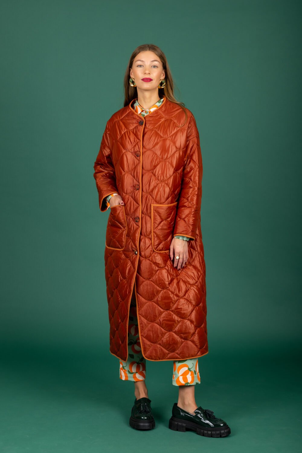 CHATON Puffer coat Rust cukagr3