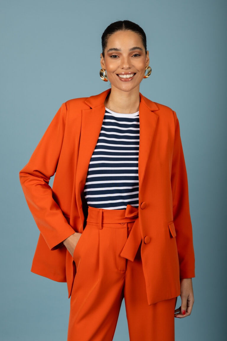 chaton Connie oversize blazer BurntOrange cukagr