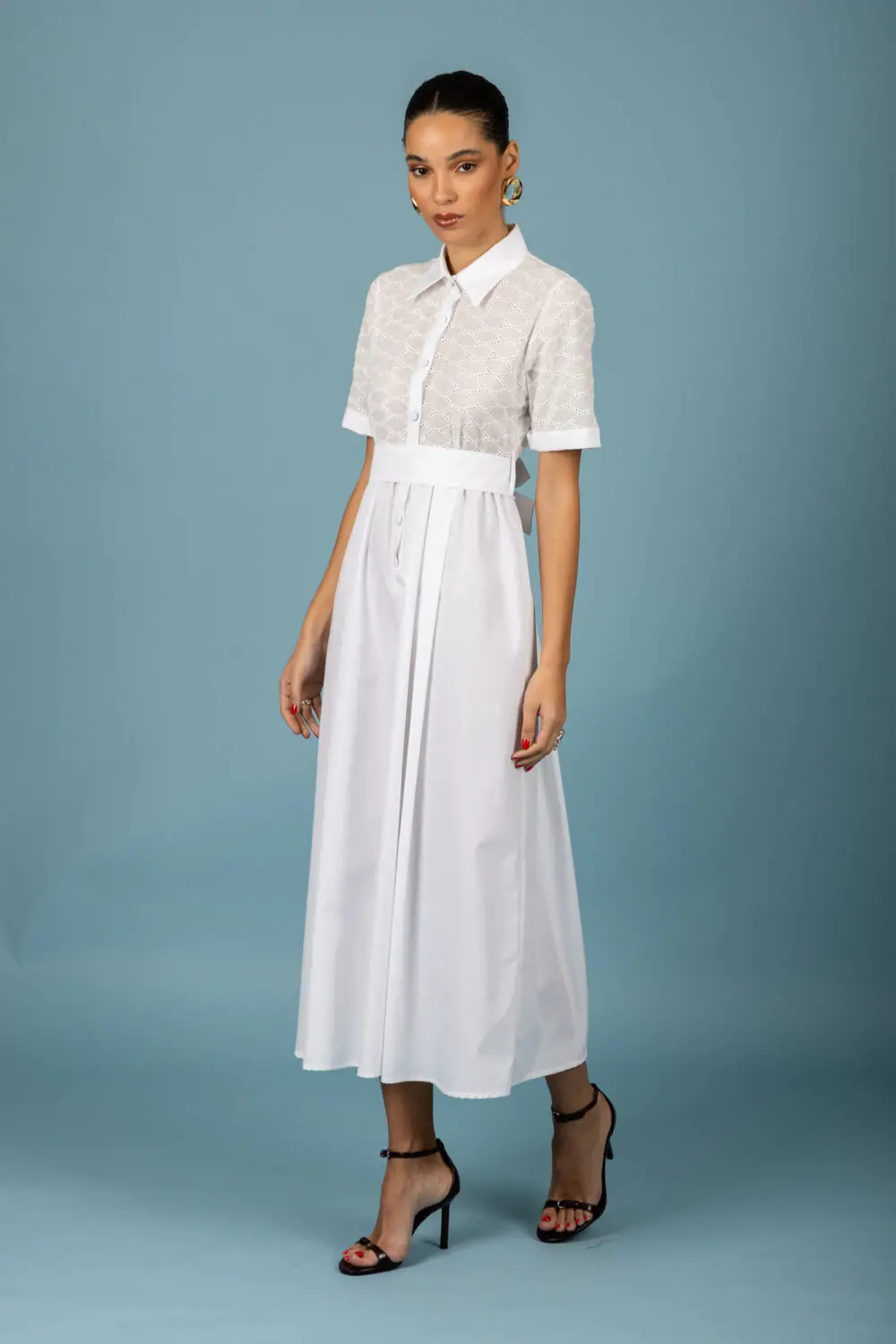 chaton Manuel dress White cukagr2