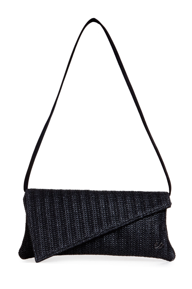 Elenaathanasiou Cap Clutch Straw Black cukagr