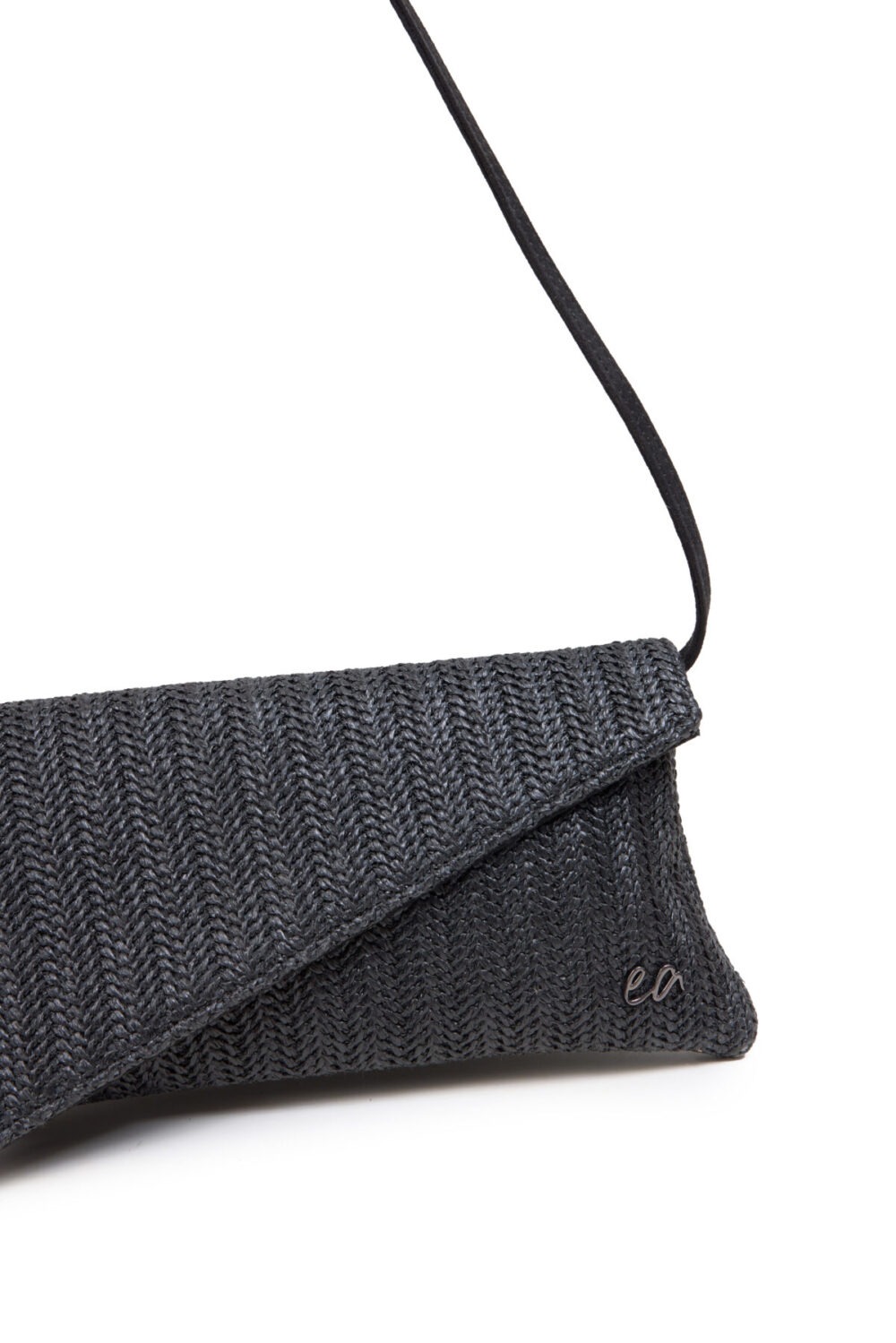 Elenaathanasiou Cap Clutch Straw Black cukagr3