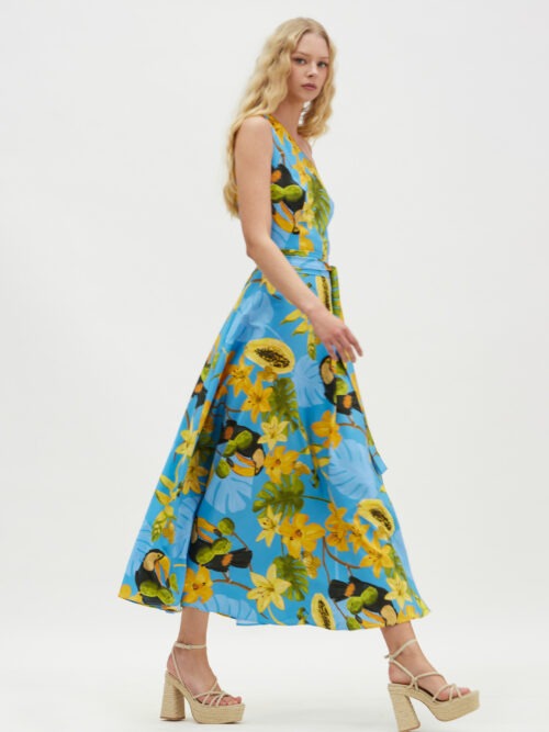 HEMITHEA CalliroeDress Capri blue cukagr