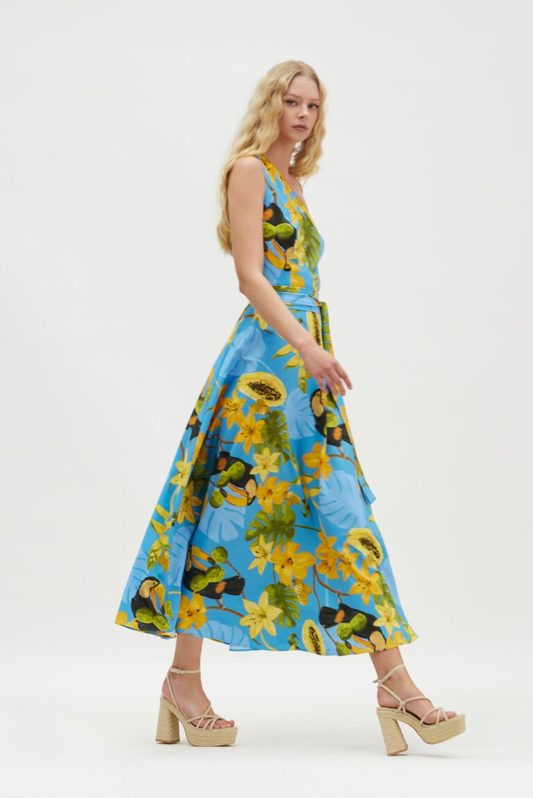 HEMITHEA CalliroeDress Capri blue cukagr