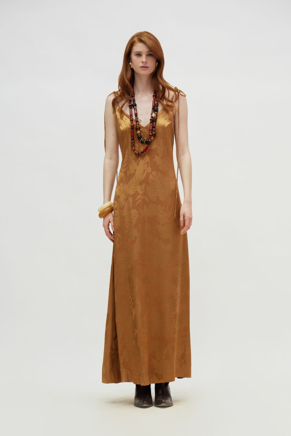 Hemithea Celeste Dress Milk Chocolate cukagr
