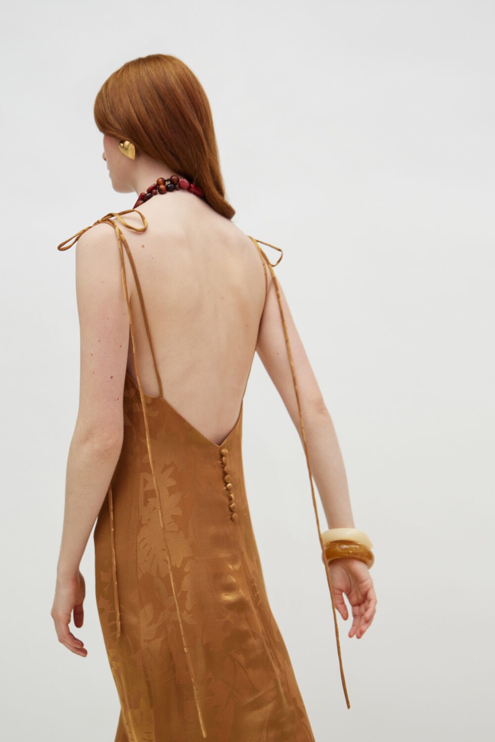 Hemithea Celeste Dress Milk Chocolate cukagr1