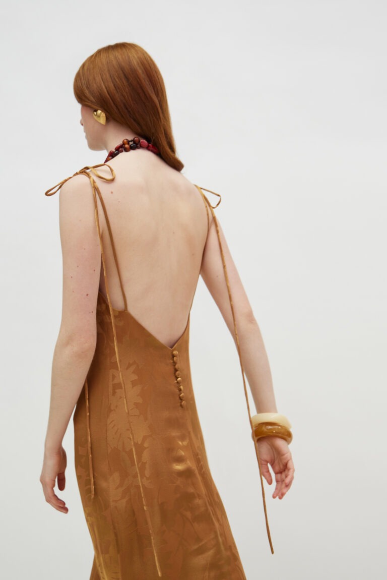 Hemithea Celeste Dress Milk Chocolate cukagr3