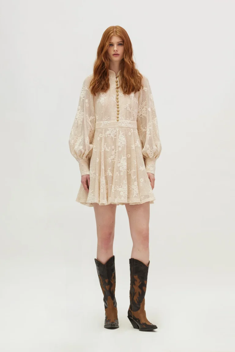 Hemithea Marianne Dress Ecru cukagr1