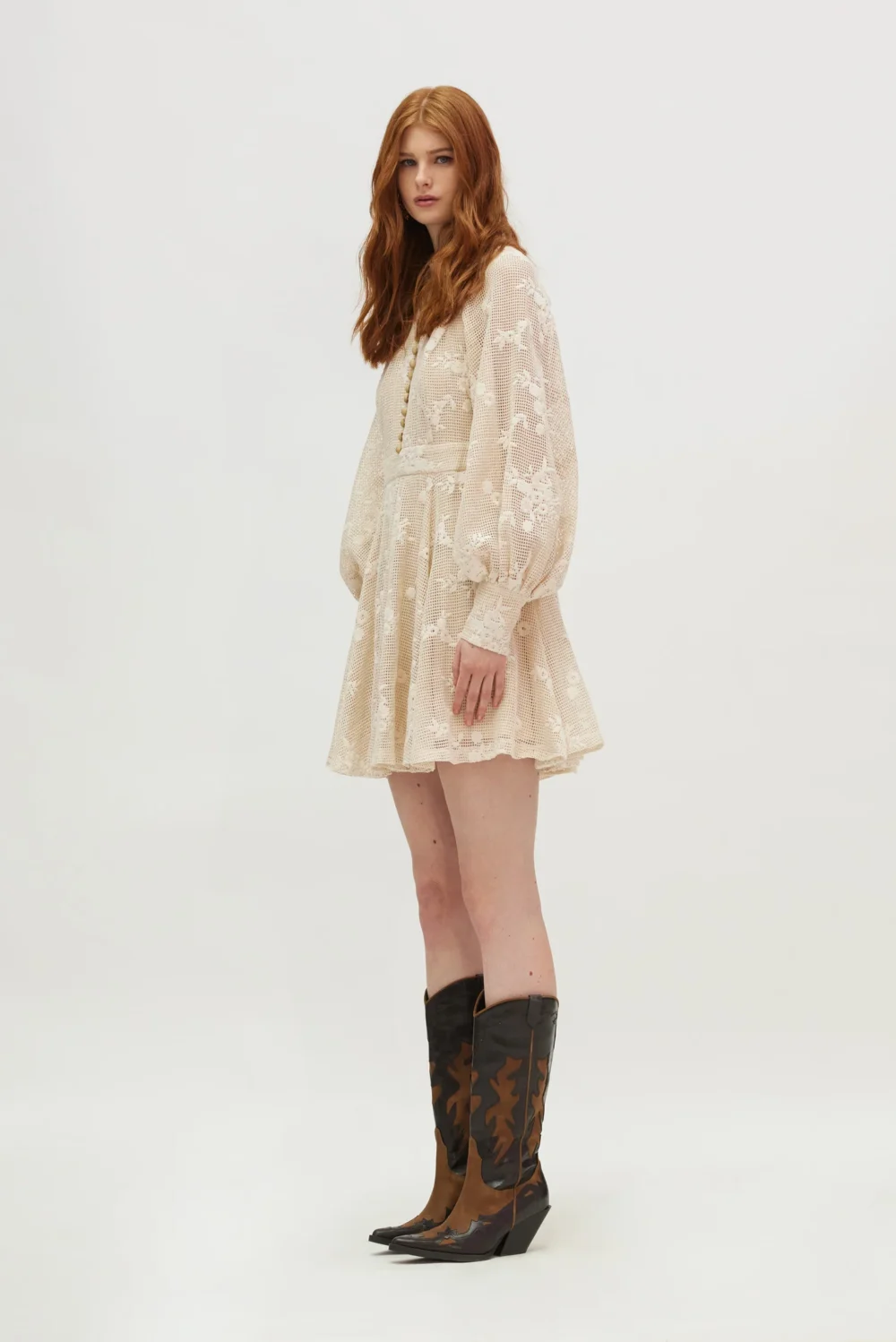 Hemithea Marianne Dress Ecru cukagr3