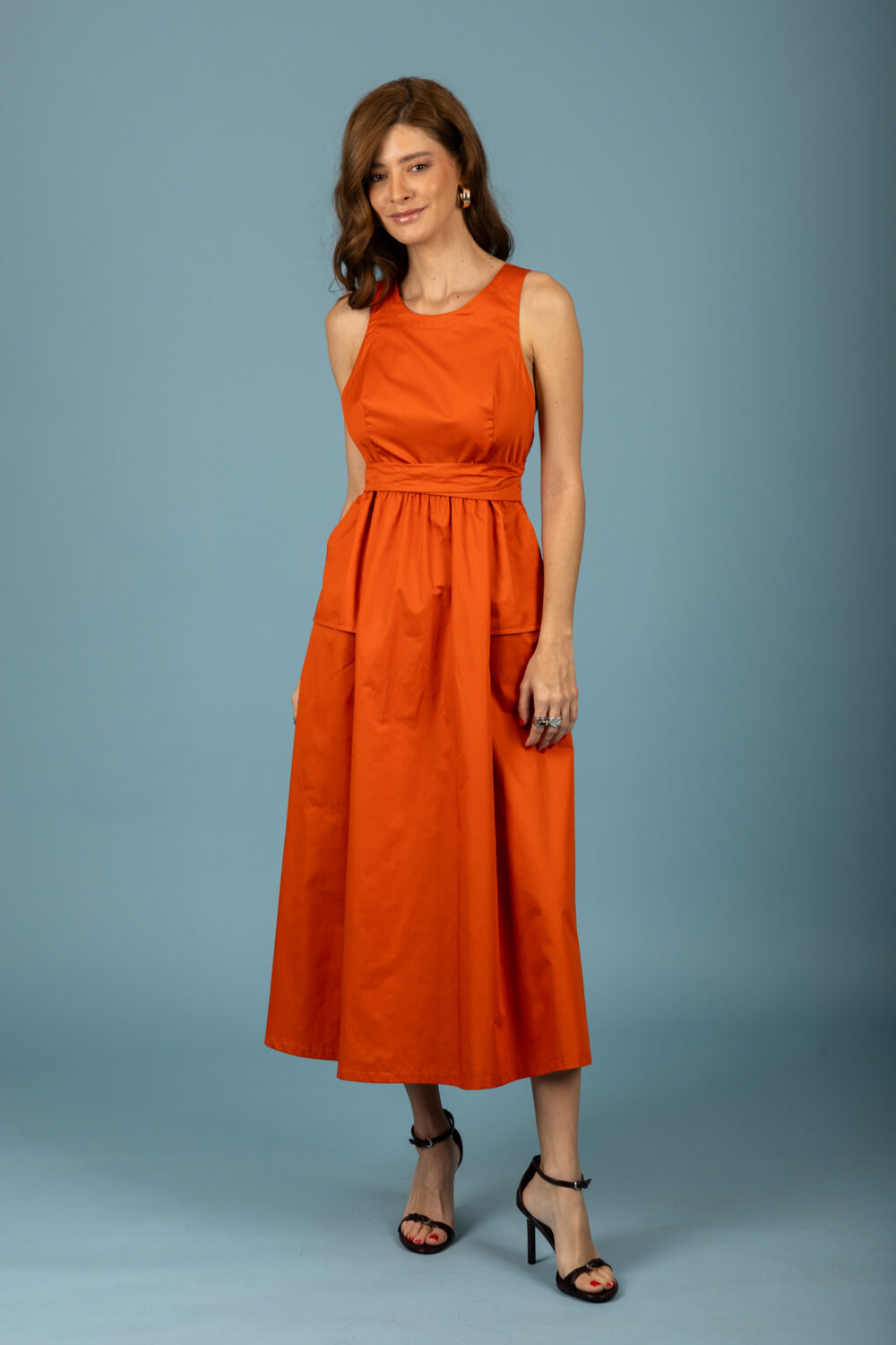 chaton Alison dress BurntOrange cukagr2