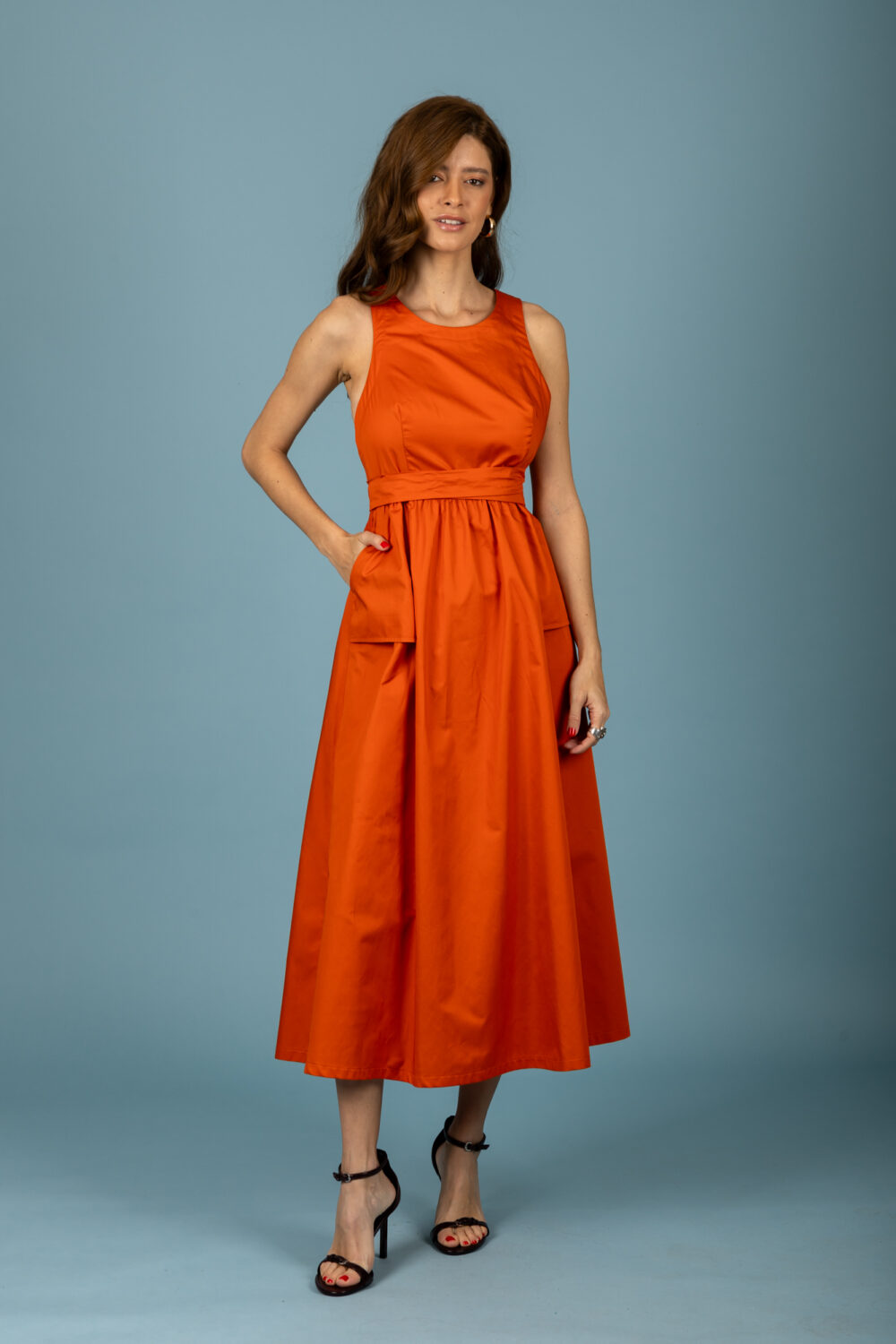 chaton Alison dress BurntOrange cukagr4