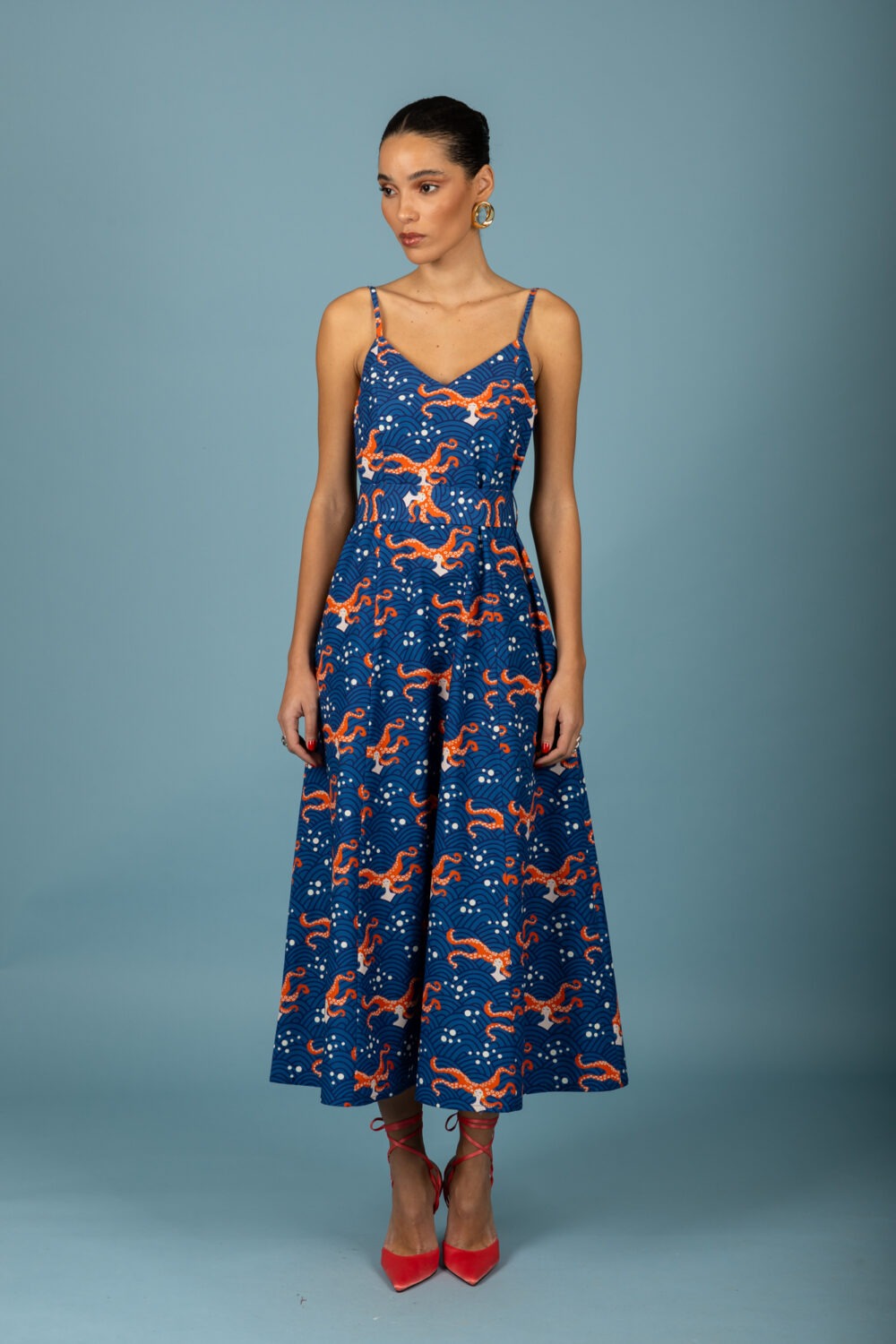 chaton Claudia poplin dress cukagr