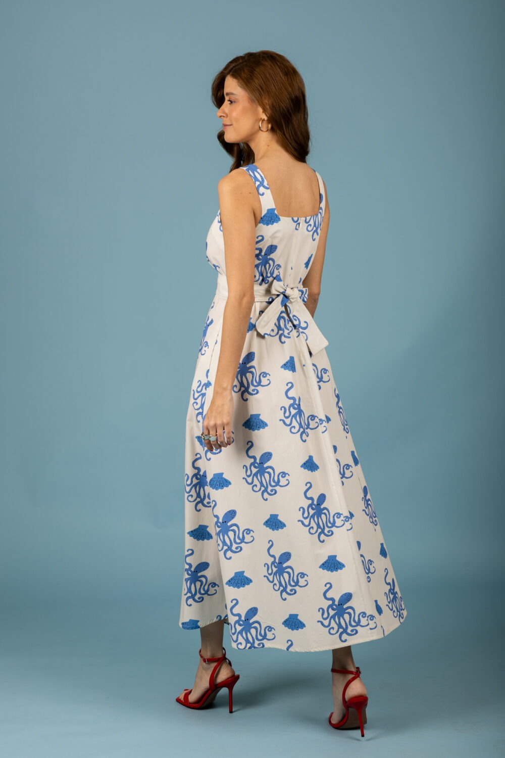 chaton Esmeralda poplin dress Ecru cukagr1