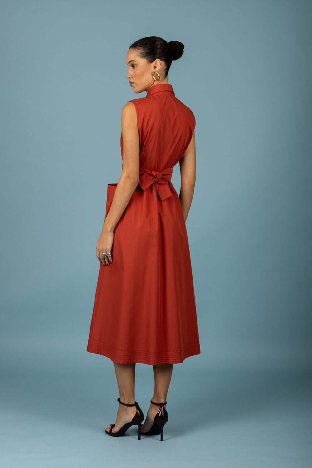 chaton Rebecca dress RedBrown cukagr2