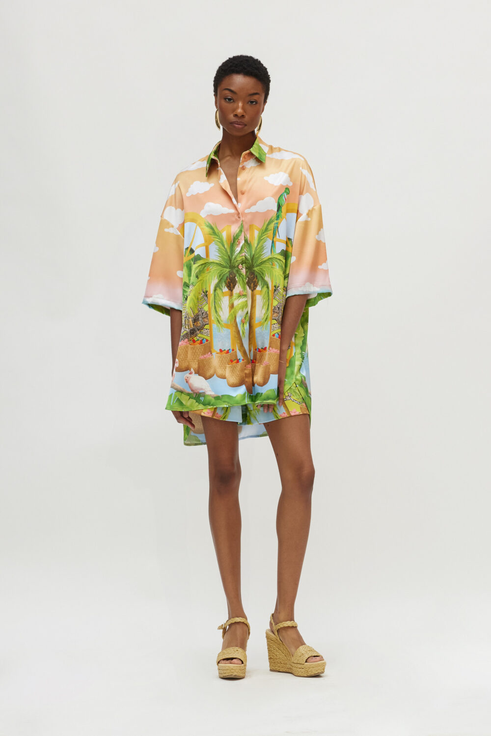 Hemithea Janna Shirt Green cukagr