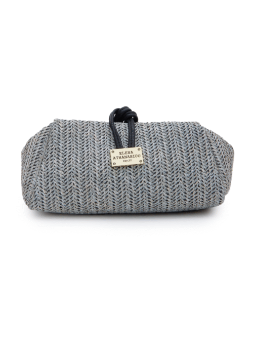 Elenaathanasiou Lunchbag Vegan Straw Grey cukagr