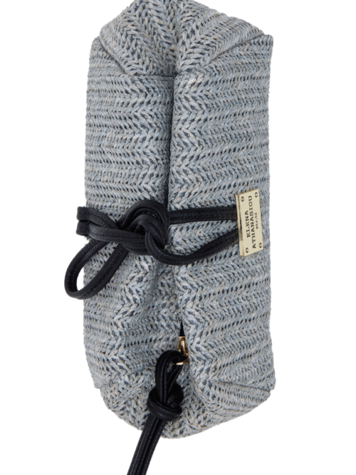 Elenaathanasiou Lunchbag Vegan Straw Grey cukagr1