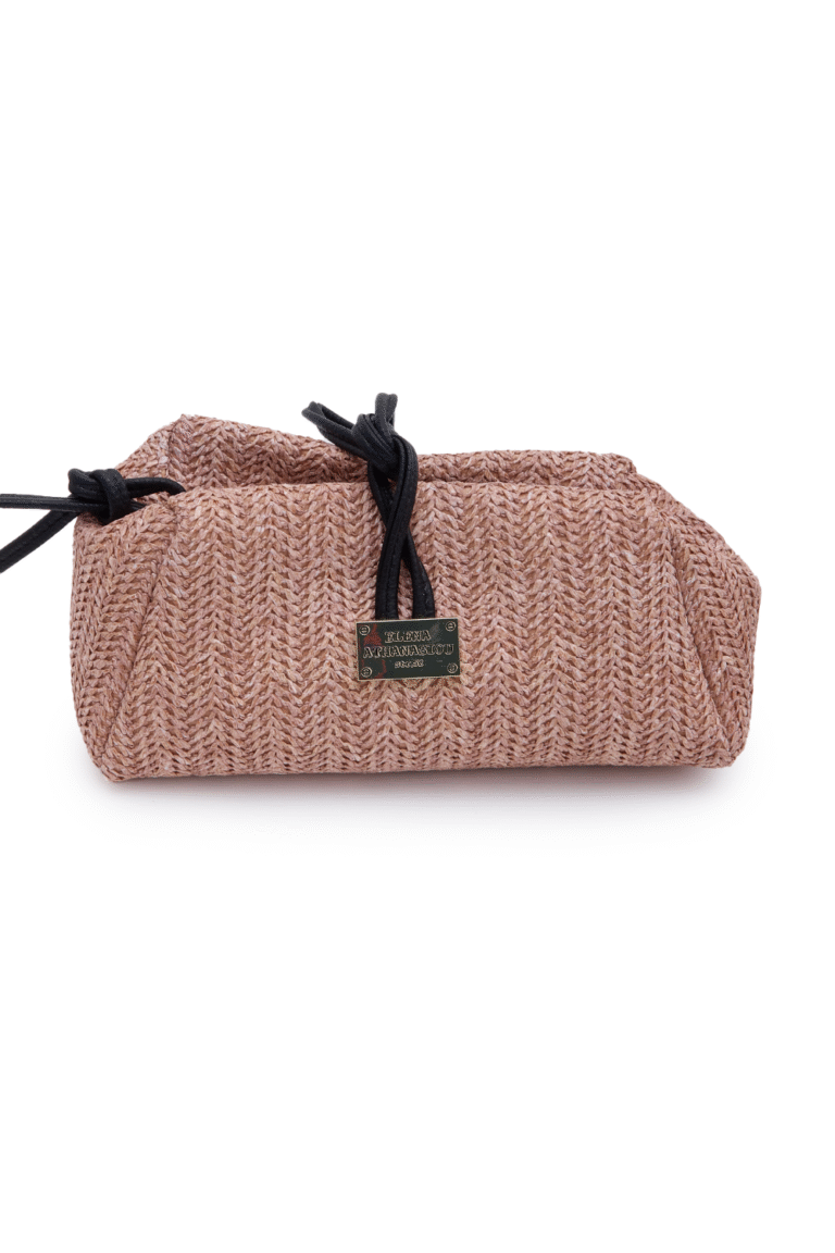 Elenaathanasiou Lunchbag Vegan Straw Pink cukagr