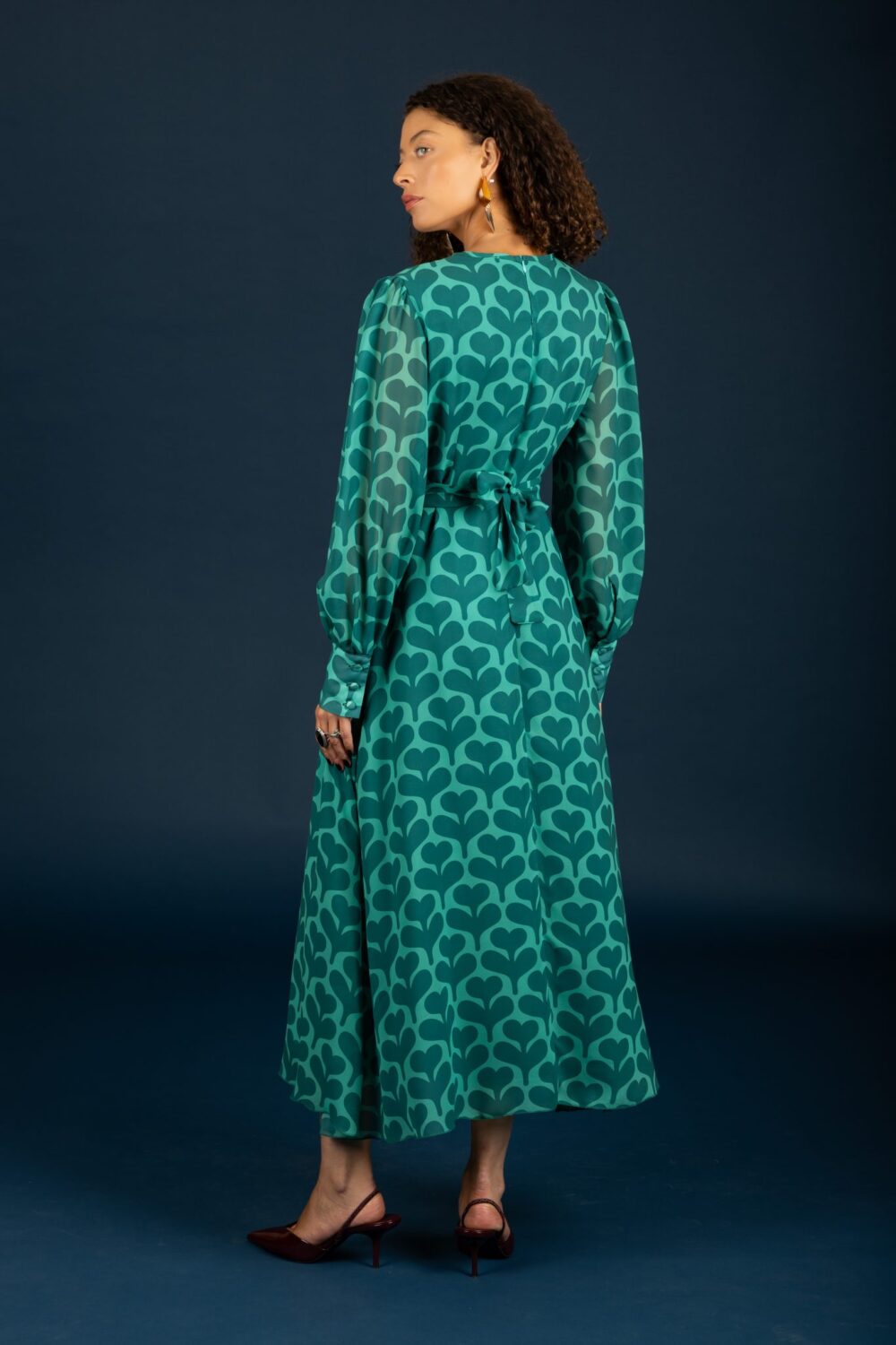 Chaton Agatha dress Green cukagr1