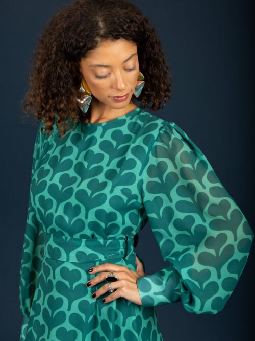 Chaton Agatha dress Green cukagr2
