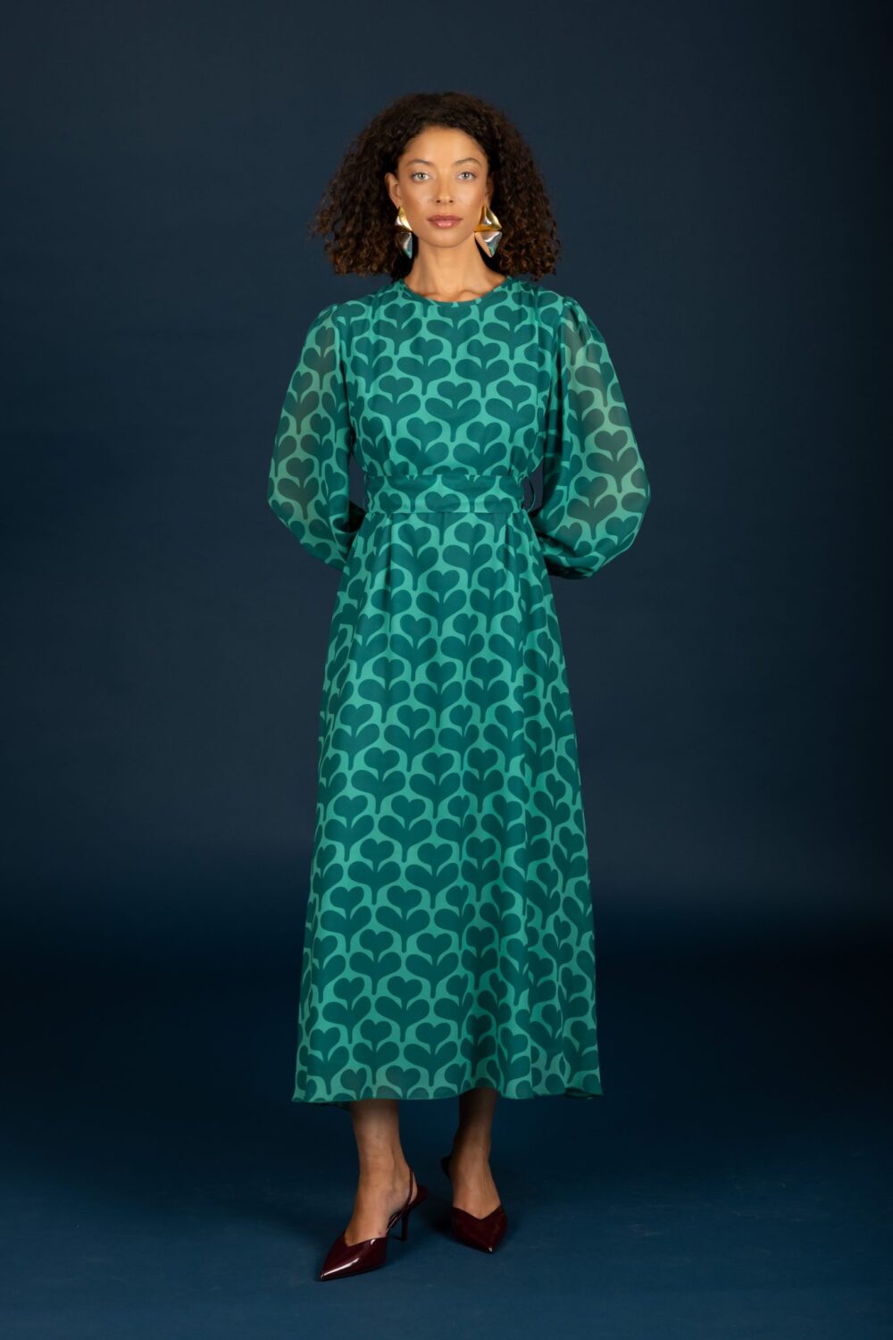Chaton Agatha dress Green cukagr4