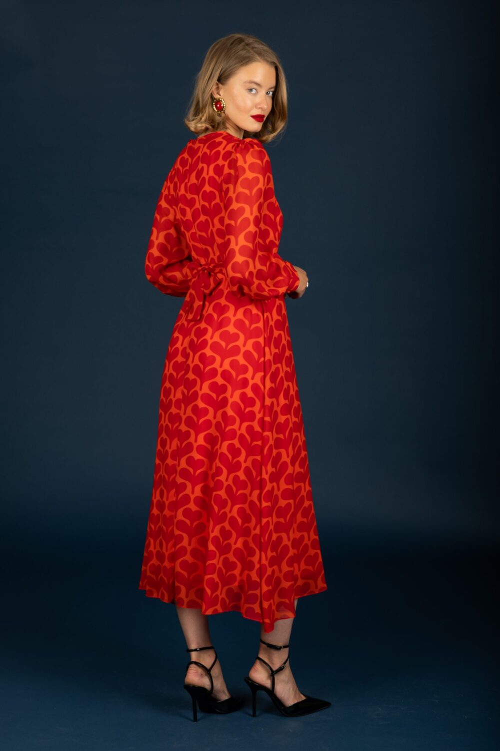 Chaton Agatha dress Red cukagr1