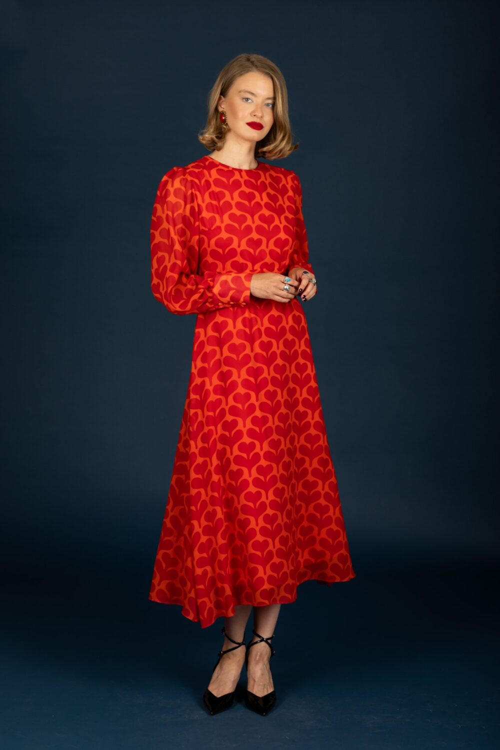 Chaton Agatha dress Red cukagr2