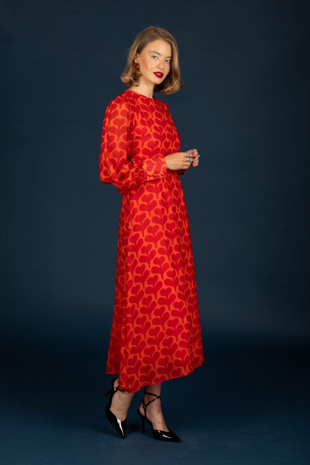 Chaton Agatha dress Red cukagr4