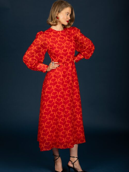 Chaton Agatha dress Red cukagr5