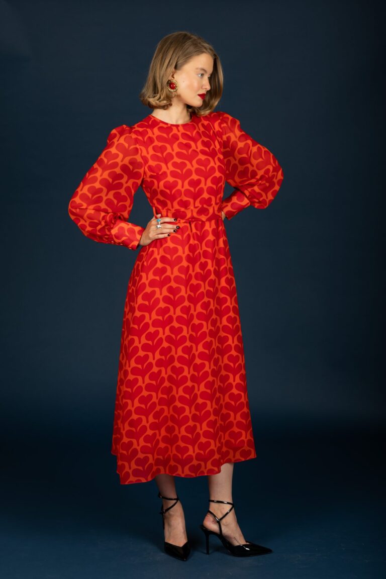 Chaton Agatha dress Red cukagr5