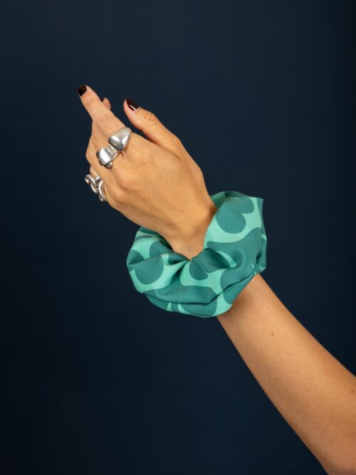 Chaton Agatha scrunchie Green cukagr