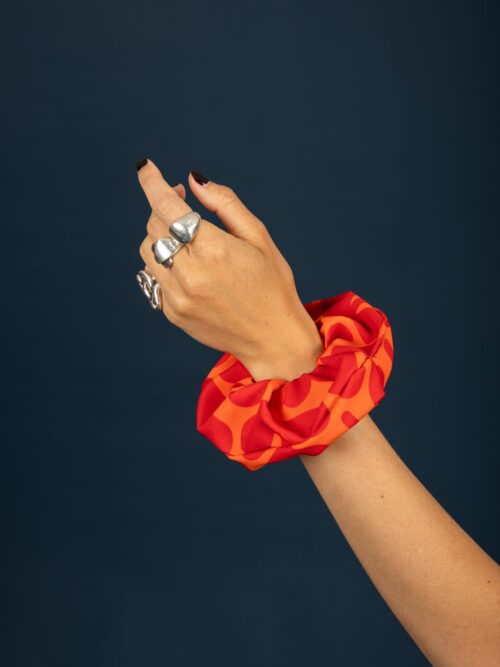 Chaton Agatha scrunchie Red cukagr