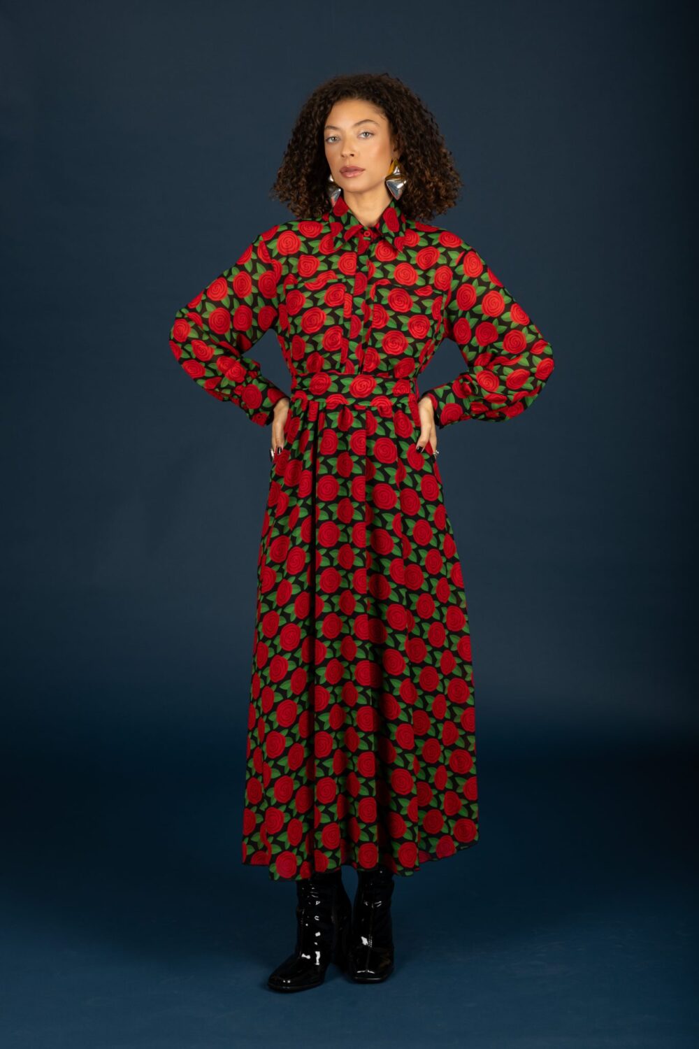 Chaton Dylan chiffon dress Red cukagr.jpg3