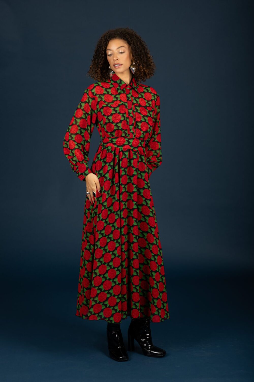 Chaton Dylan chiffon dress Red cukagr.jpg5