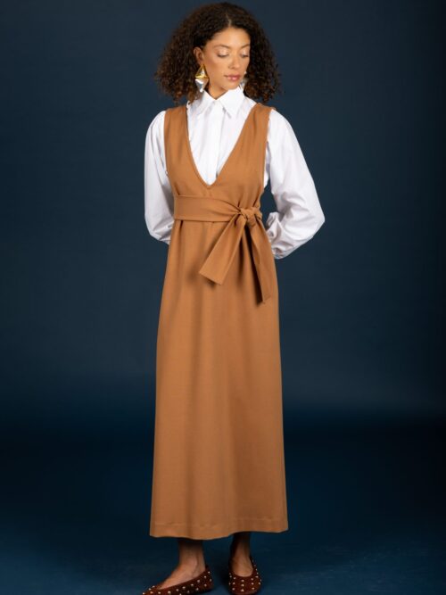 Chaton Gaston dress Camel cukagr
