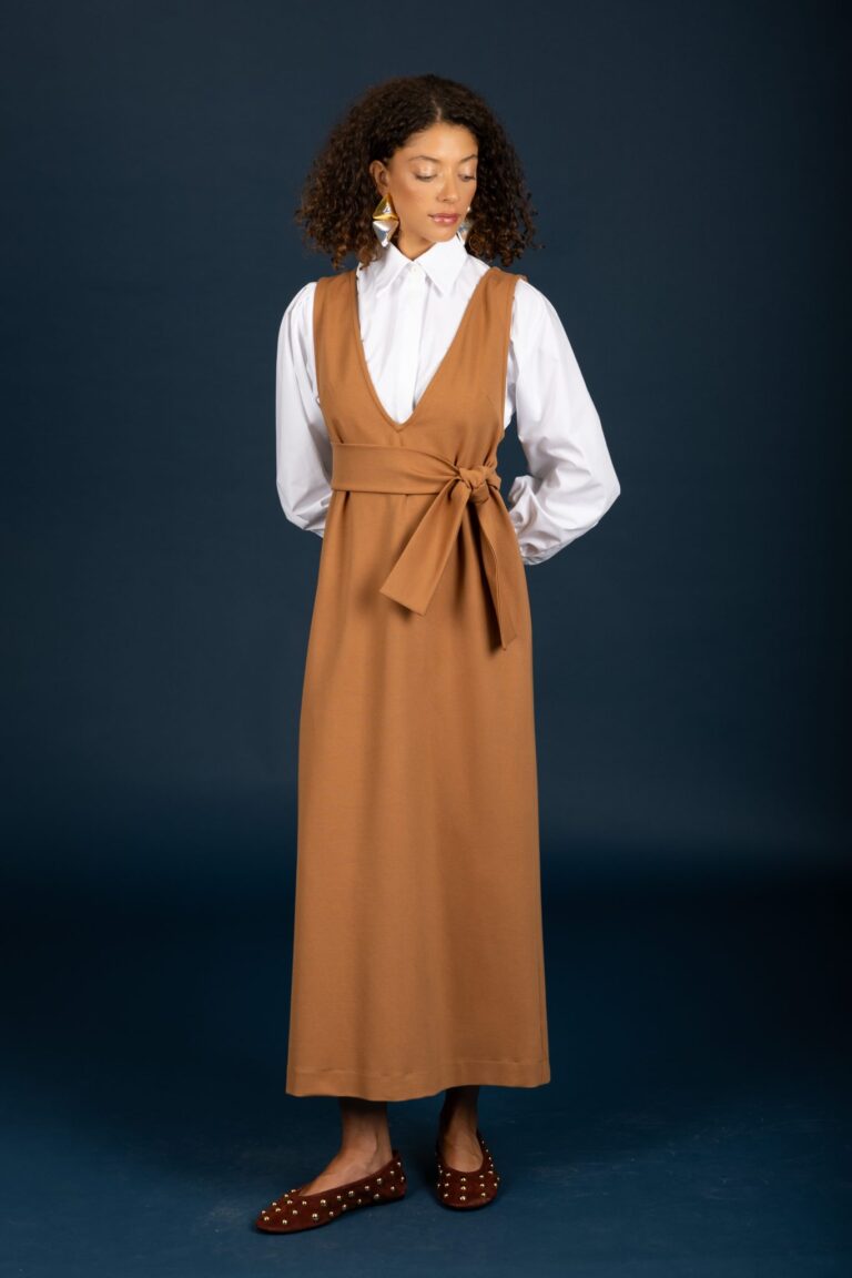 Chaton Gaston dress Camel cukagr