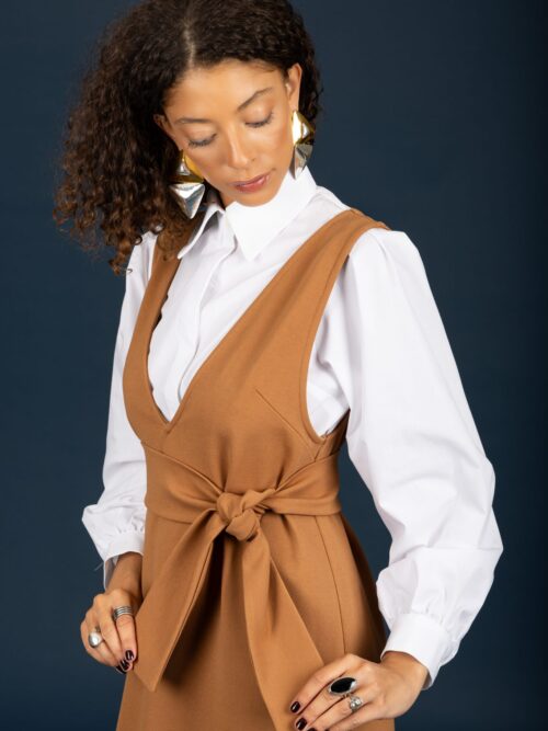 Chaton Gaston dress Camel cukagr3