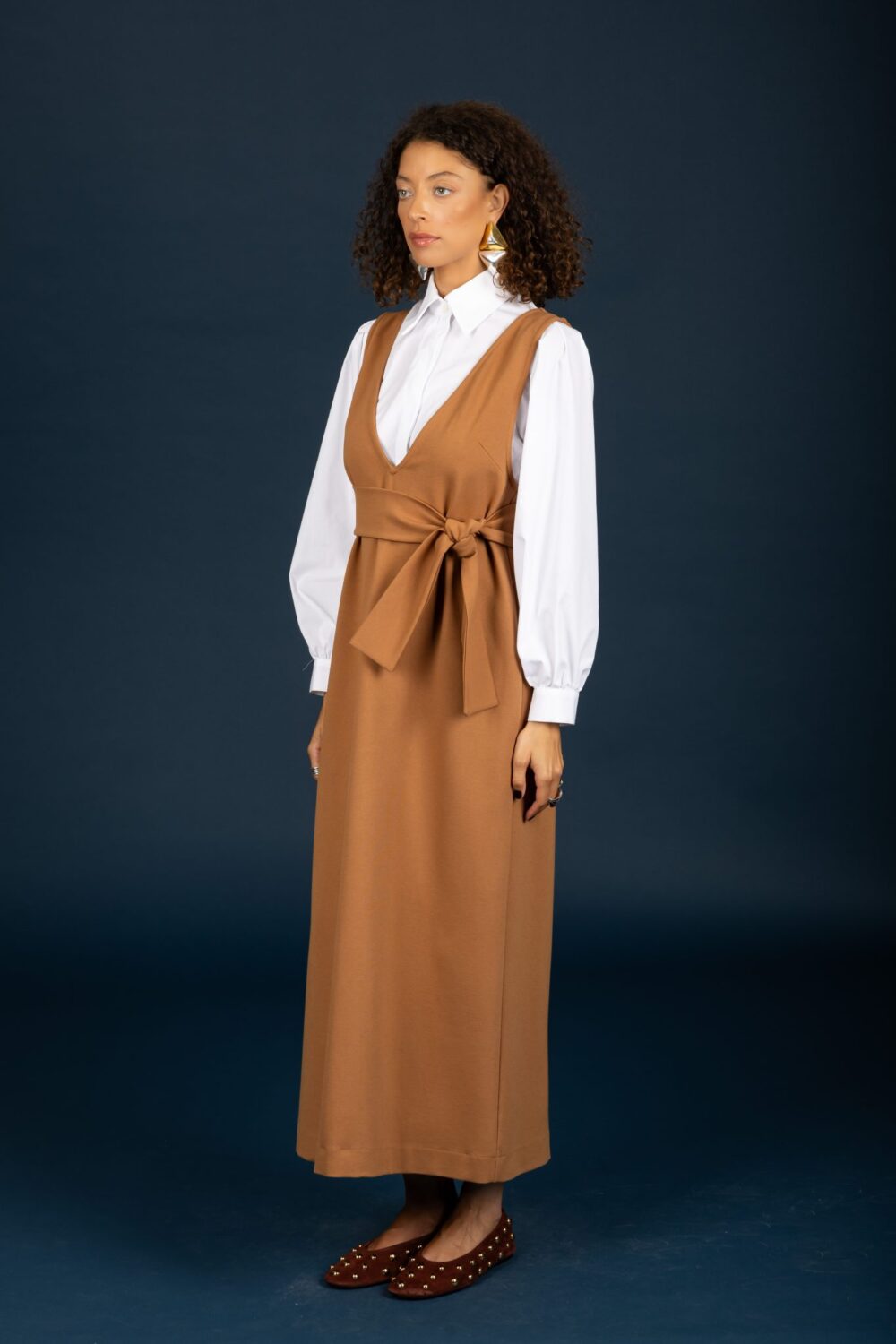 Chaton Gaston dress Camel cukagr4