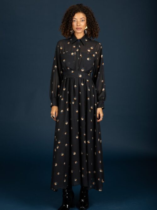 Chaton Jeffrey chiffon dress cukagr