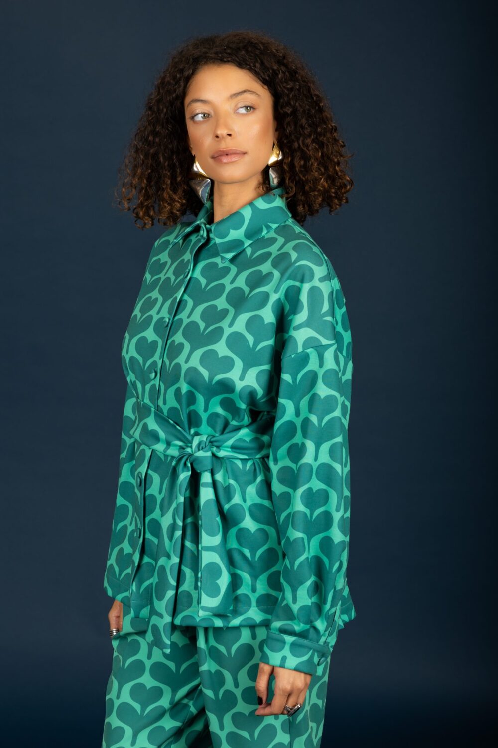 Chaton oversize shirt Green cukagr2
