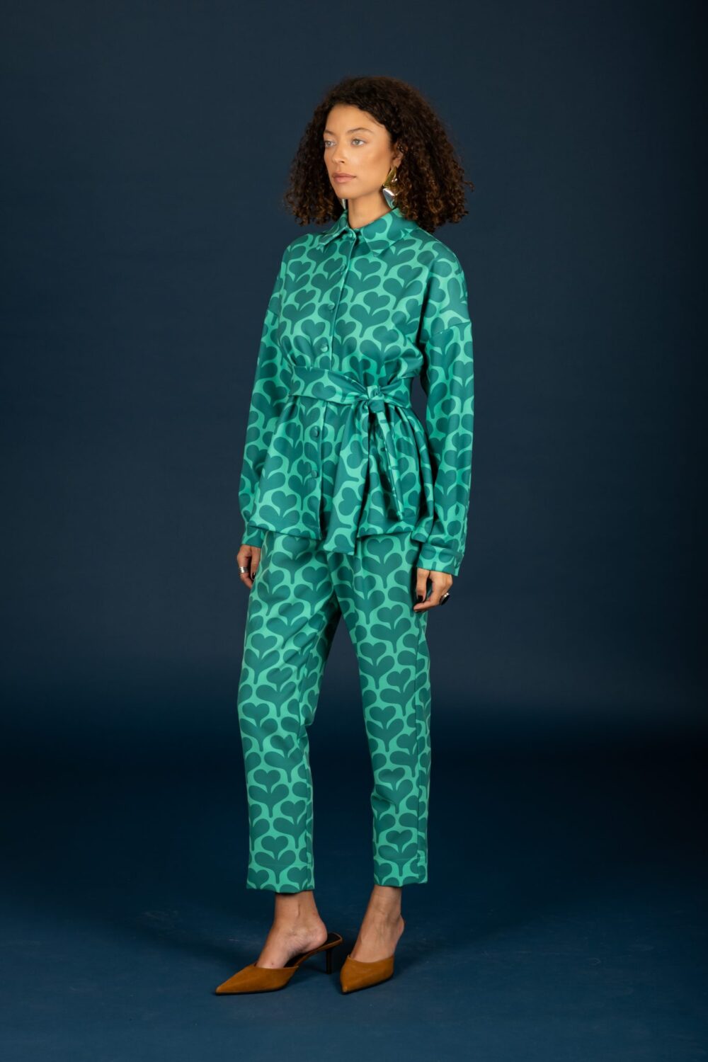 Chaton oversize shirt Green cukagr3