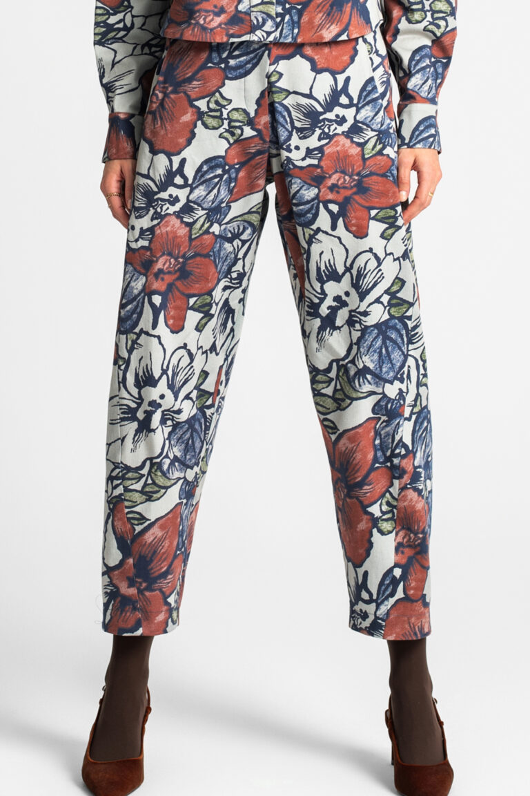 MOUTAKI slouchy panteloni multycolor cukagr1