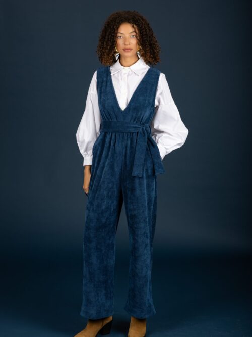 Maudeline jumpsuit Blue Petrol