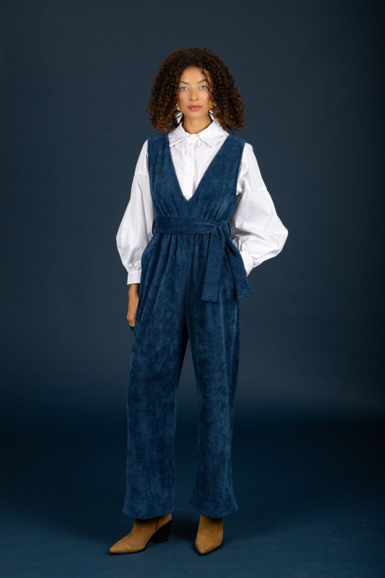 Maudeline jumpsuit Blue Petrol