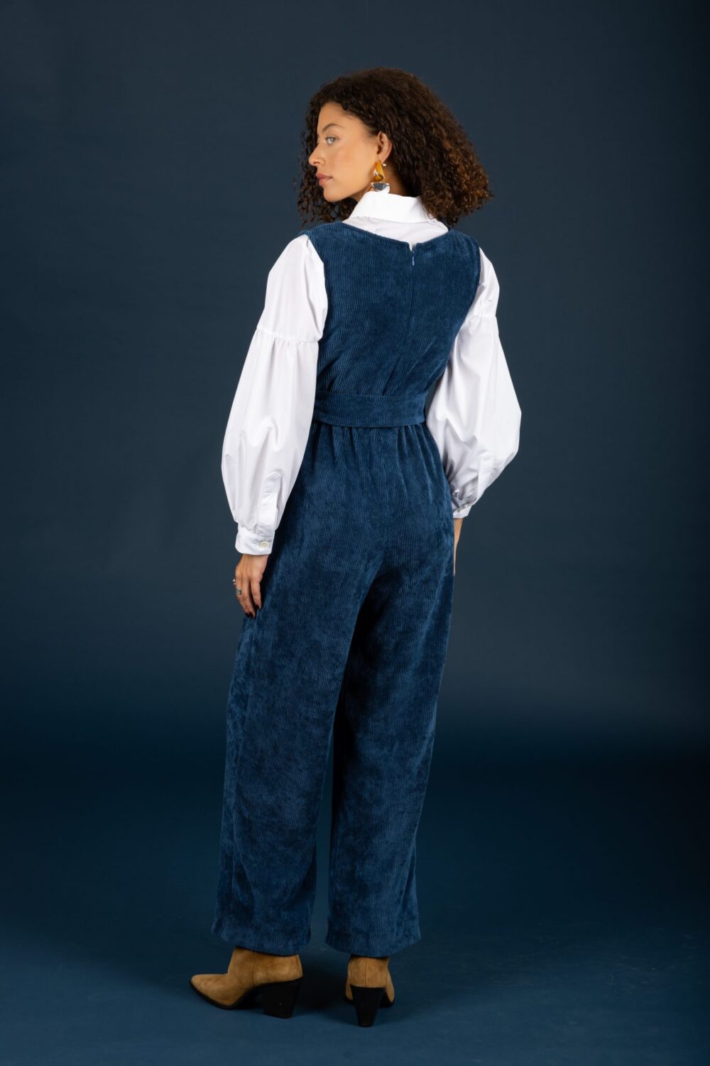 Maudeline jumpsuit Blue Petrol2