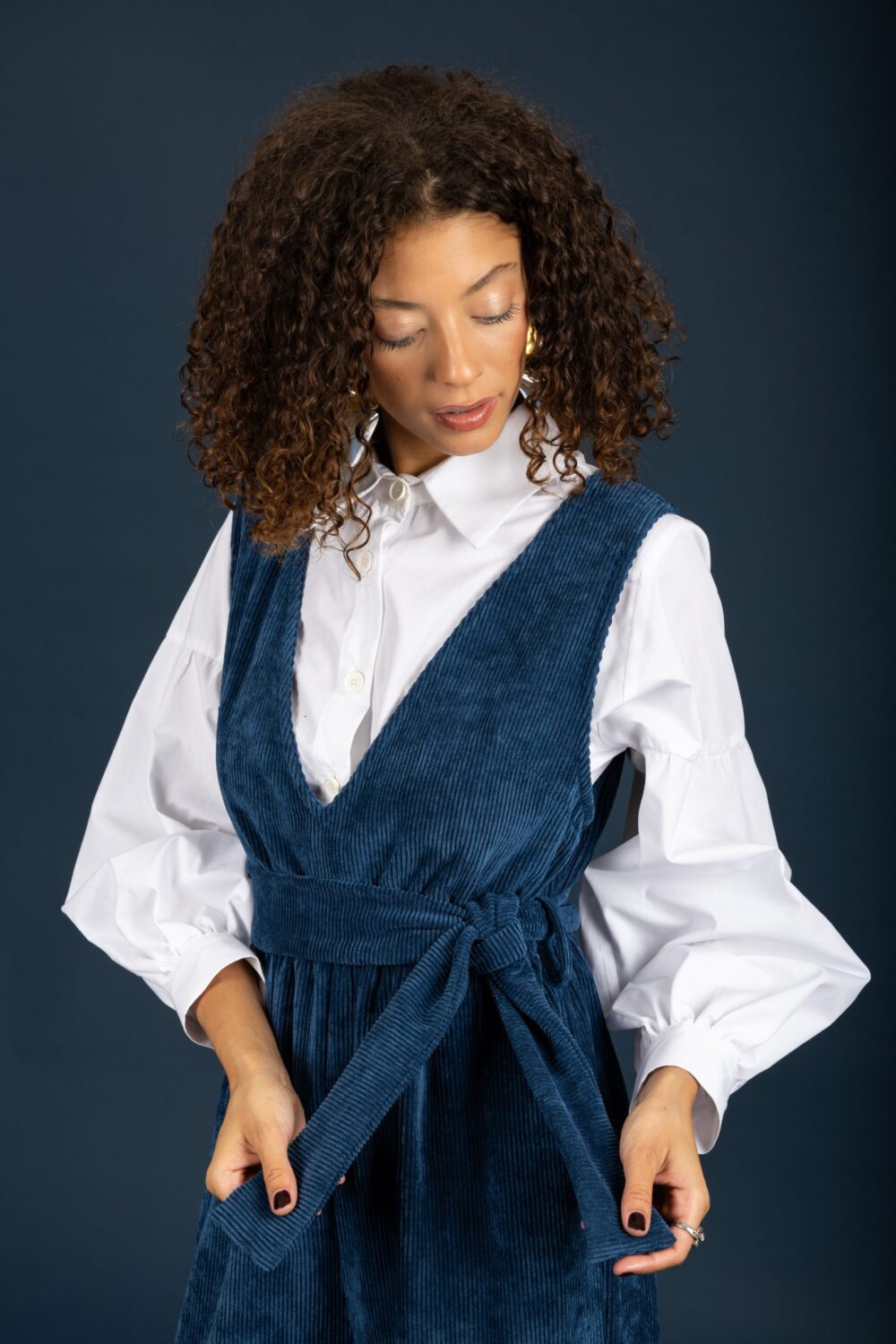 Maudeline jumpsuit Blue Petrol4