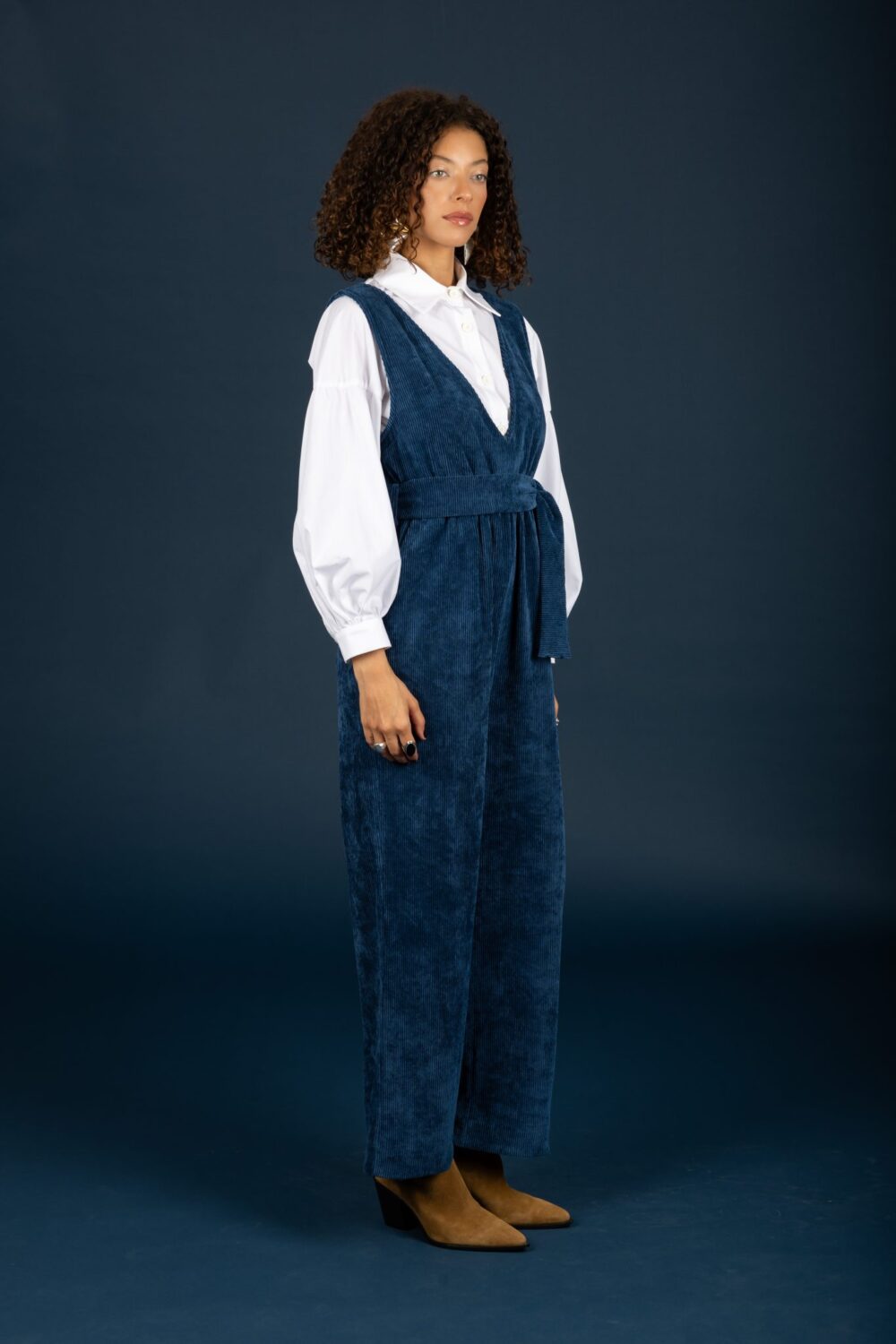 Maudeline jumpsuit Blue Petrol5