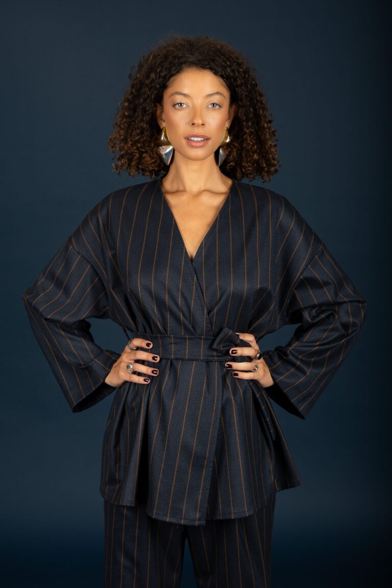 Chaton Brendan kimono Blue cukagr