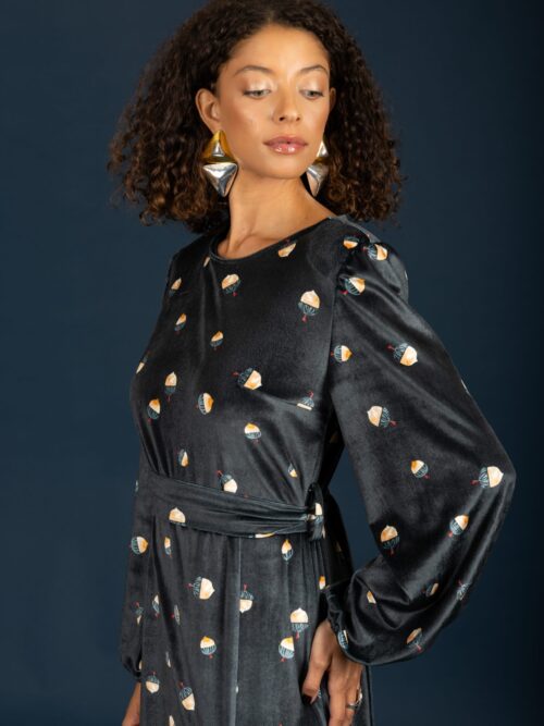 Chaton Jeffrey velvet dress cukagr3